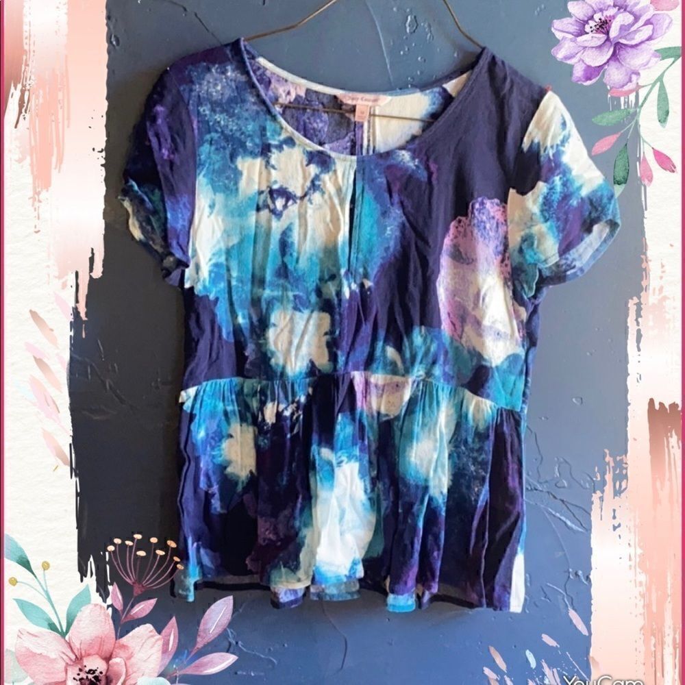 🎁 JUICY COUTURE TIE DIE SHIRT IN EXCELLENT CONDITION!!!